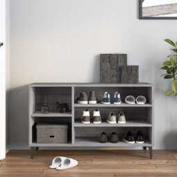 Berkfield Shoe Cabinet Grey Sonoma 102X36X60 Cm Engineered Wood - thumbnail 3