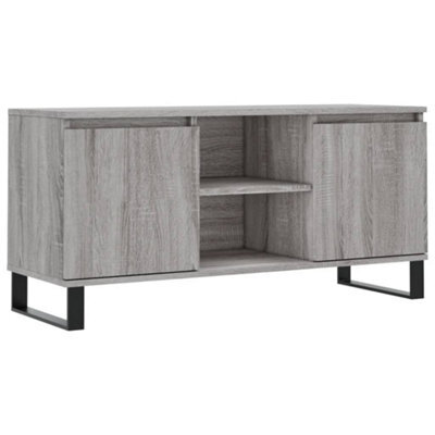 Berkfield Sturdy Tv Cabinet Grey Sonoma 104X35X50 Cm Engineered Wood - image 1