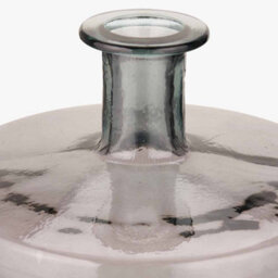 Pacific Lifestyle Grey Recycled Glass Bottle Vase - thumbnail 3