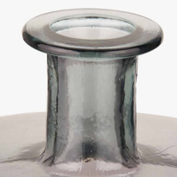 Pacific Lifestyle Grey Recycled Glass Bottle Vase - thumbnail 4