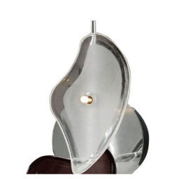 Luminosa Lighting Luminosa Otto Ceiling/wall 2 Light G4 Bar, Polished Chrome/black Glass, Not Led/cfl Compatible - thumbnail 5