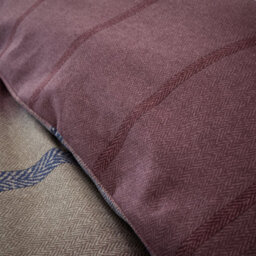 Catherine Lansfield Bedding Brushed Cotton Melrose Tweed Check Reversible Duvet Cover Set With Pillowcase Plum - thumbnail 4
