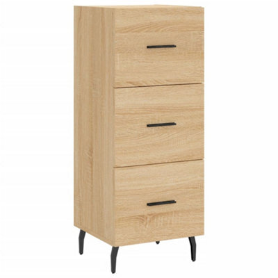 Berkfield Modern Sideboard Sonoma Oak 34.5X34X90 Cm Engineered Wood - image 1