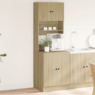 Walplus Kitchen Cabinet Sonoma Oak 60X50X180 Cm Engineered Wood - image 1