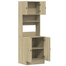 Walplus Kitchen Cabinet Sonoma Oak 60X50X180 Cm Engineered Wood - thumbnail 7
