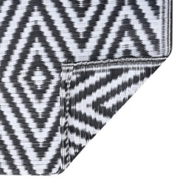 Walplus Outdoor Carpet White And Black 160X230 Cm Pp - thumbnail 6