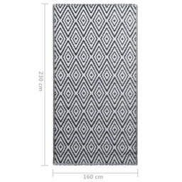 Walplus Outdoor Carpet White And Black 160X230 Cm Pp - thumbnail 7