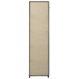Berkfield Folding Wardrobe Cream 110X45X175 Cm Fabric - thumbnail 5