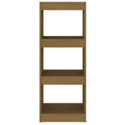 Berkfield Book Cabinet/room Divider Honey Brown 40X30X103.5 Cm Pinewood - thumbnail 5