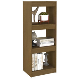 Berkfield Book Cabinet/room Divider Honey Brown 40X30X103.5 Cm Pinewood - thumbnail 4