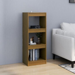 Berkfield Book Cabinet/room Divider Honey Brown 40X30X103.5 Cm Pinewood - thumbnail 3