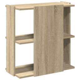 Berkfield Bookcase 3-Tier Sonoma Oak 60X30X60 Cm Engineered Wood - thumbnail 5