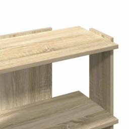 Berkfield Bookcase 3-Tier Sonoma Oak 60X30X60 Cm Engineered Wood - thumbnail 6
