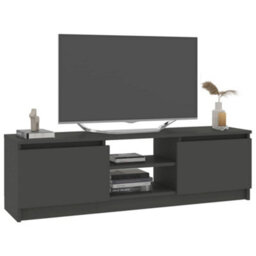Berkfield Tv Cabinet Grey 120X30X35.5 Cm Engineered Wood - thumbnail 3
