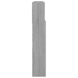 Vidaxl Headboard Cabinet Grey Sonoma 220X19X103.5 Cm - thumbnail 4