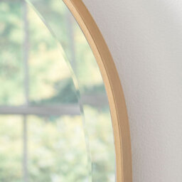 Yearn Simplicity Mantle Mirror Bevelled Gold 92(W) X 71Cm(H) - thumbnail 2