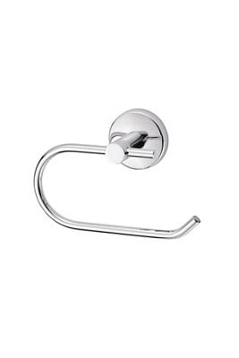 GoodHome Ormara Polished Silver Effect Wall-Mounted Toilet Roll Holder (H)104mm (W)162mm - image 1