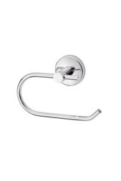 GoodHome Ormara Polished Silver Effect Wall-Mounted Toilet Roll Holder (H)104mm (W)162mm