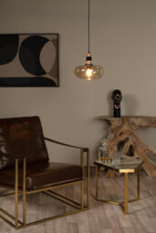 Lucide Ilona - Pendant Light - 30 Cm - 1Xe27 - Amber - thumbnail 4