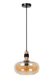 Lucide Ilona - Pendant Light - 30 Cm - 1Xe27 - Amber - thumbnail 3