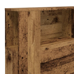 Berkfield Headboard Cabinet Old Wood 180X18.5X102.5 Cm Engineered Wood - thumbnail 7