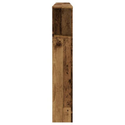 Berkfield Headboard Cabinet Old Wood 180X18.5X102.5 Cm Engineered Wood - thumbnail 5