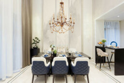Elegant 10 Bulb Gold Chandelier With Mosaic Candle Shades For Home Decoration - thumbnail 2
