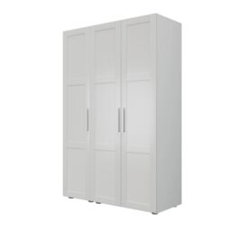 Atomia Modern Matt Porcelain 2 Drawer Tall Triple Wardrobe (H)2247mm (W)1000mm (D)580mm - thumbnail 2