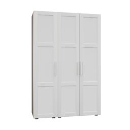 Atomia Modern Matt Porcelain 2 Drawer Tall Triple Wardrobe (H)2247mm (W)1000mm (D)580mm - thumbnail 3