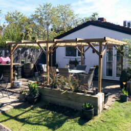 Dunster House Wooden Pergola Garden Plants Frame Utopia 4M X 3M (13' X 10') - thumbnail 7