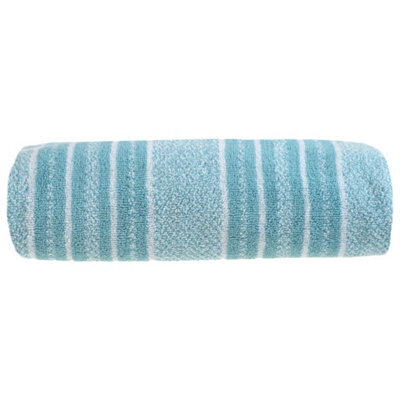Allure Bath Fashions Striped Bath Sheet Towel - Duckegg - image 1