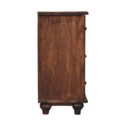 Artisan Furniture Solid Wood Camille Chest, 3 Drawers, Brown - thumbnail 9