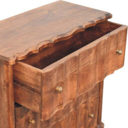 Artisan Furniture Solid Wood Camille Chest, 3 Drawers, Brown - thumbnail 7
