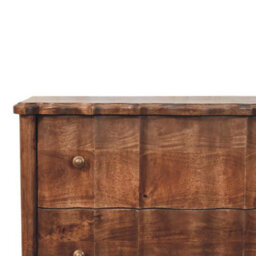 Artisan Furniture Solid Wood Camille Chest, 3 Drawers, Brown - thumbnail 5