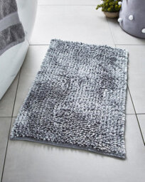 Allure Bath Fashions Velvet Chenille Bobble Bath Mat Non-Slip - Dove Grey - thumbnail 2