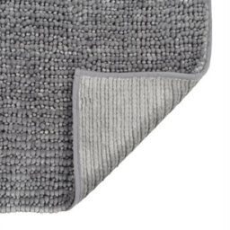 Allure Bath Fashions Velvet Chenille Bobble Bath Mat Non-Slip - Dove Grey - thumbnail 4