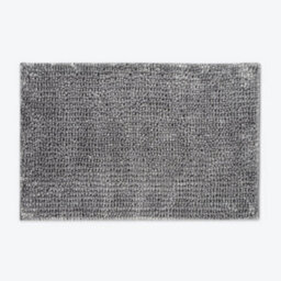 Allure Bath Fashions Velvet Chenille Bobble Bath Mat Non-Slip - Dove Grey - thumbnail 1
