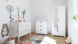 VICULII Waffi Space Saver Baby Cot White - thumbnail 1