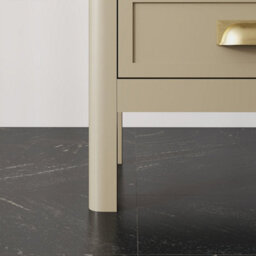 Melody Maison Pair Of 3 Drawer Bedside Tables - Lawrence Taupe Range - thumbnail 5