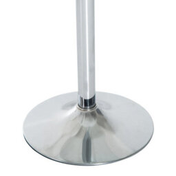 Wyld Haus Diliha 70Cm Round Tempered Glass Dining Table With Polished Steel Base For Compact Spaces - thumbnail 9