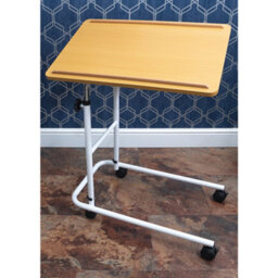 Loops Height Adjustable Overbed Table With Four Wheels - 600X400mm Surface For Comfort And Convenience - thumbnail 4