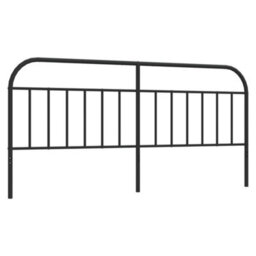 Berkfield Metal Headboard Black 200 Cm - thumbnail 2