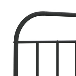 Berkfield Metal Headboard Black 200 Cm - thumbnail 6