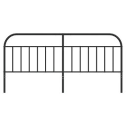 Berkfield Metal Headboard Black 200 Cm - thumbnail 4
