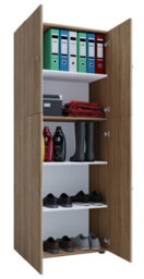 Vcm Wardrobe Lona Sonoma Oak (Sägerau) W. 70 X H. 184 X D. 40 Cm - thumbnail 2