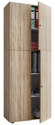 Vcm Wardrobe Lona Sonoma Oak (Sägerau) W. 70 X H. 184 X D. 40 Cm - thumbnail 1