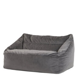 icon Cecilia Bean Bag Sofa Charcoal Grey Giant Velvet Bean Bag Chair - thumbnail 2