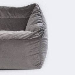 icon Cecilia Bean Bag Sofa Charcoal Grey Giant Velvet Bean Bag Chair - thumbnail 3