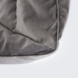 icon Cecilia Bean Bag Sofa Charcoal Grey Giant Velvet Bean Bag Chair - thumbnail 5