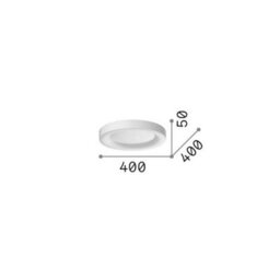 Ideal Lux Luminosa Planet 40Cm Integrated Led Semi Flush Ceiling Light Brass 1850Lm 3000K - thumbnail 2
